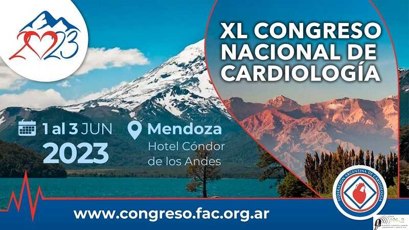 La Federación Argentina de Cardiología (FAC) realizará en la ciudad de Mendoza la 40ma edición del Congreso Nacional de Cardiología