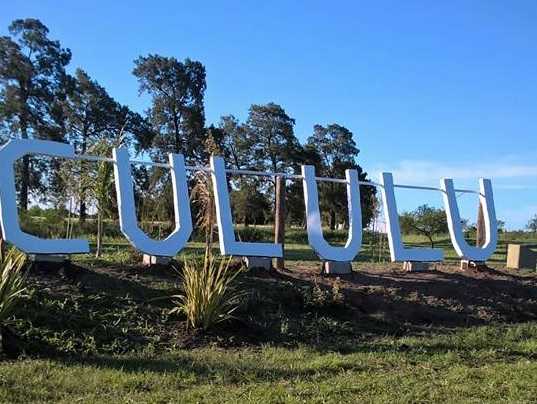La localidad de Cululú agregó cartel identificatorio de bienvenida a la localidad