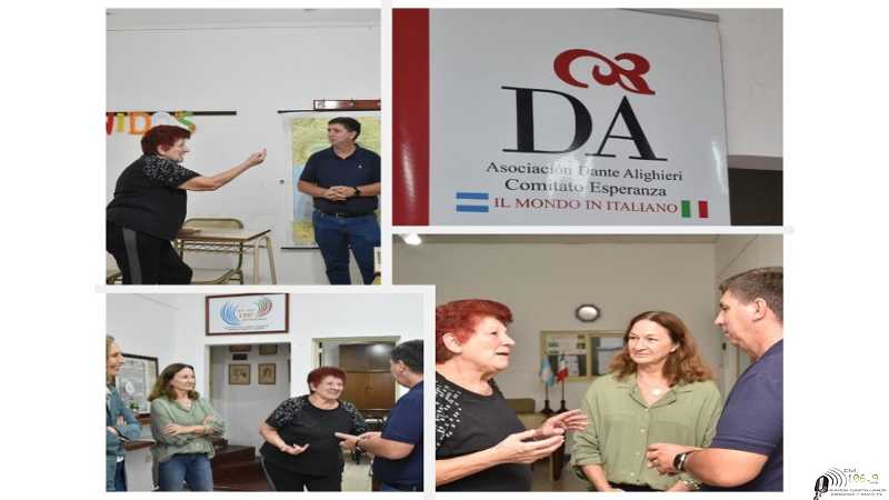 Ruben Pirola visitó Asociación Dante Alighieri Comitato Esperanza