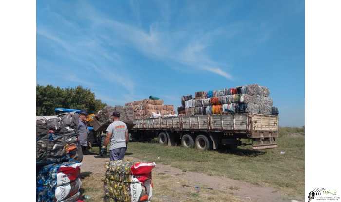 Comuna de San Jeronimo Norte realizó otra carga de material recicable