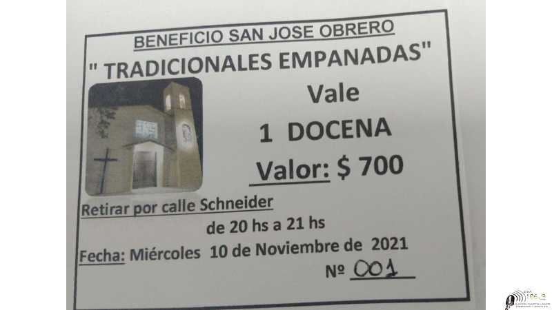 Beneficio Capilla San José obrero para el 10 de noviembre