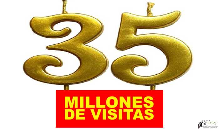 Llegamos a 35.000.000 de visitas en pagina web www.fmaaroncastellanos.com .ar  Gracias........