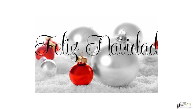 www.fmaaroncastellanos.com.ar y la emisora FM 106,9 fmaaroncastellanos Queremos que vivas una Feliz Navidad