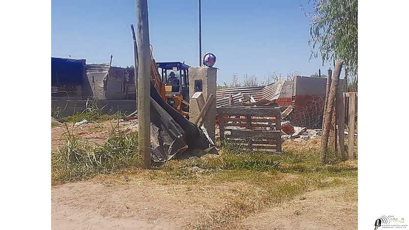 El Gobierno esperancino refuerza los trabajos en el asentamiento de Dr. Gálvez.