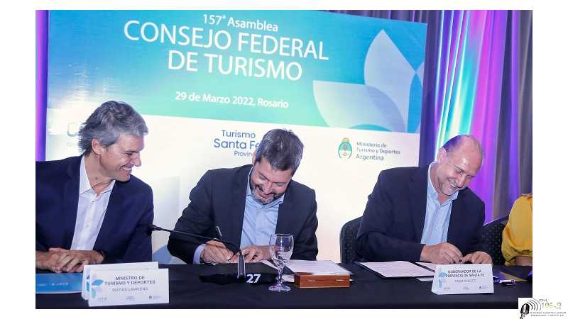 Más desarrollo turístico para SantaFe. Participamos en Rosario de la 157° Asamblea del Consejo Federal de Turismo, junto a Matias Lammens
