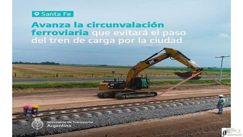 ¡Avanza la obra de la circunvalación ferroviaria en Santa Fe!