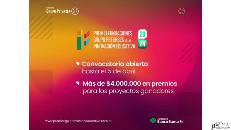 Con más de 4 millones de pesos para los ganadores, La Fundación Banco Santa Fe convoca a una nueva edición del Premio a la Innovación Educativa