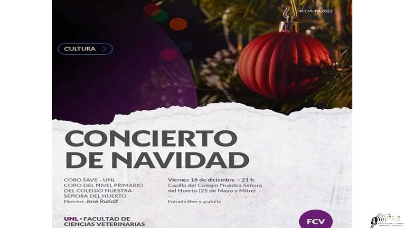 Viernes 16 Dic. gran concierto de Navidad en el Colegio del Huerto