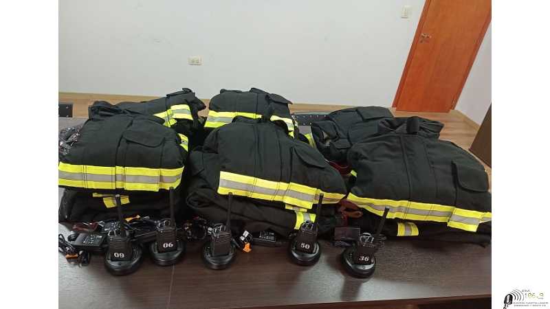 Bomberos de Humboldt adquirieron 10 equipos estructurales Lion y 5 equipos de radio Motorola EP350