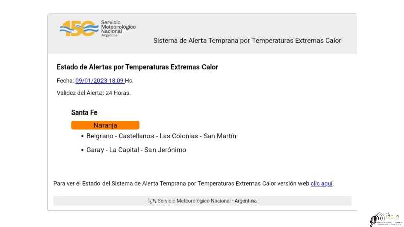 Informan altas temperatura para estos dias