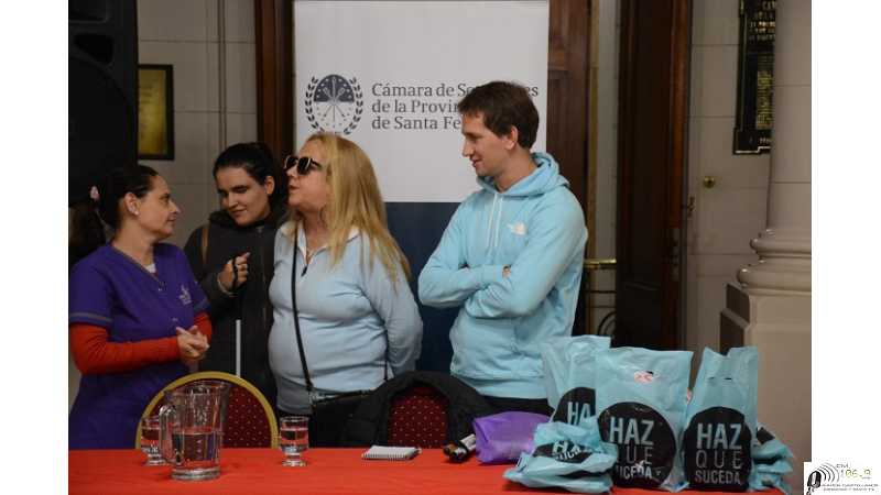 Se realizó un desayuno a ciegas con legisladores, autoridades y personal del Senado