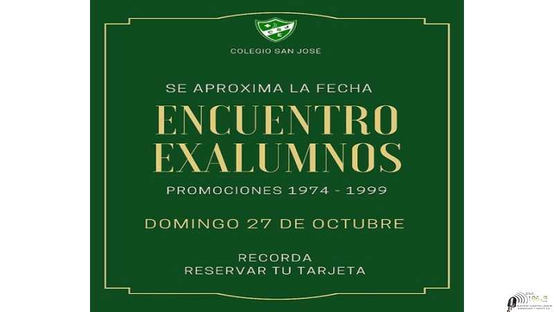 Colegio San José Esperanza tiene una invitación para ex alumnos