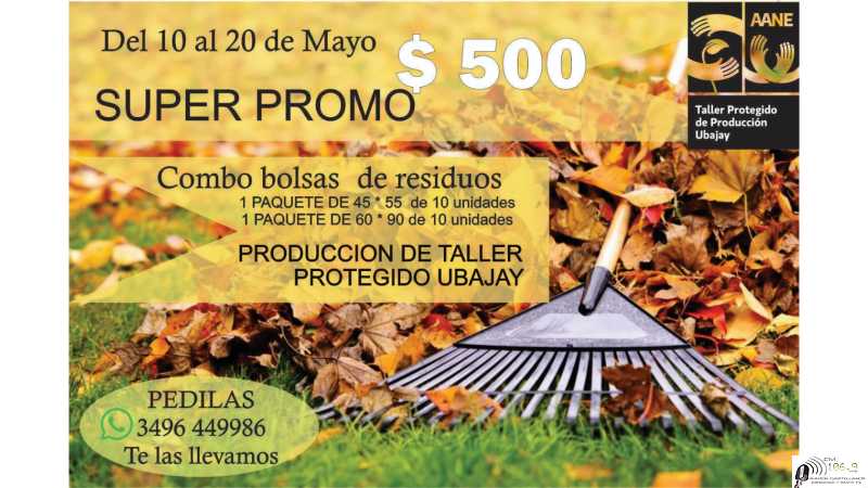 Taller ubajay ofrece bolsas de residuos a precio promoción