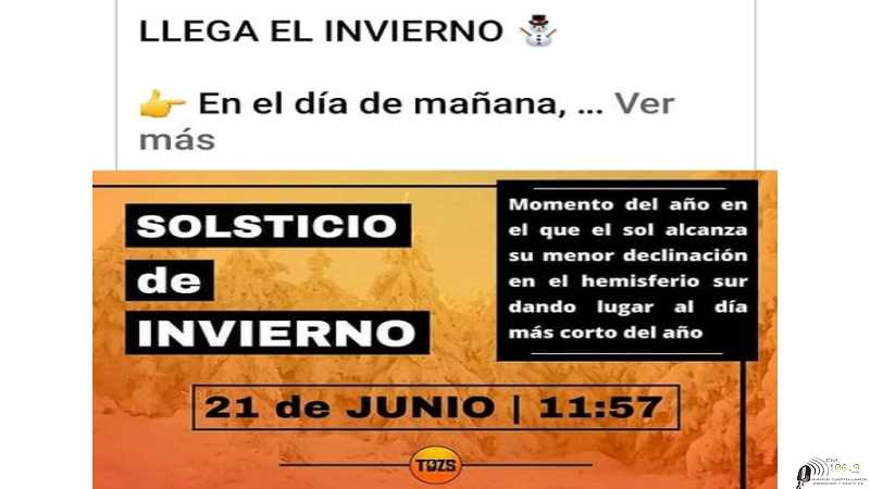 Este miércoles llega el invierno