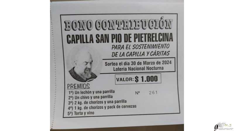 Realizan beneficio para capilla de Pietrelcina y Caritas