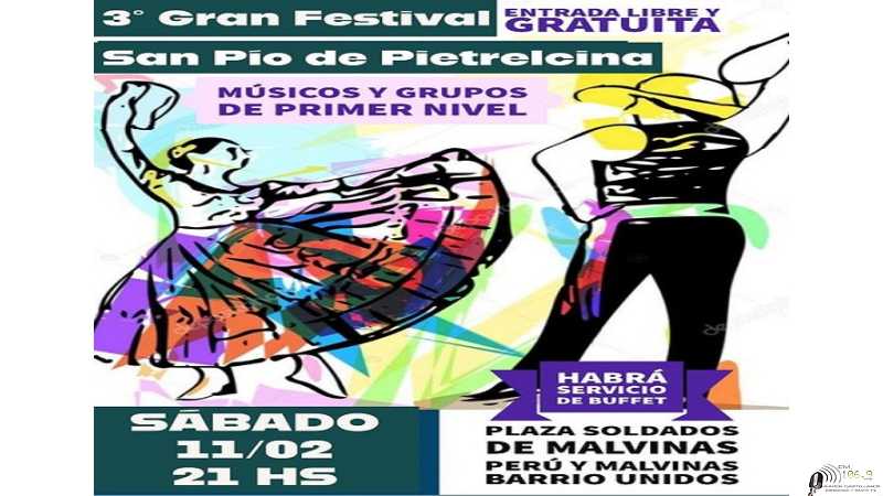 3er Festival organizado por la capilla San Pio de Pietrecina sábado 11 de Febrero