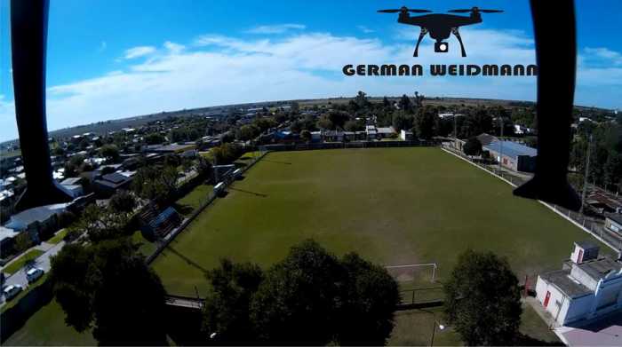 Germán Weidmann hizo sobrevolar su Drone sobre Humboldt