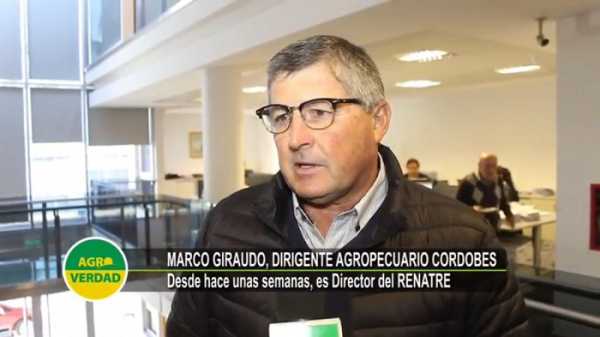 El dirigente agropecuario cordobes, MARCO AGIRAUDO ahora es Director del Renatre 