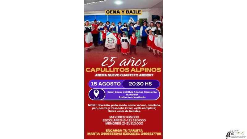 Capullitos alpinos celebran sus 25 años y lo celebran