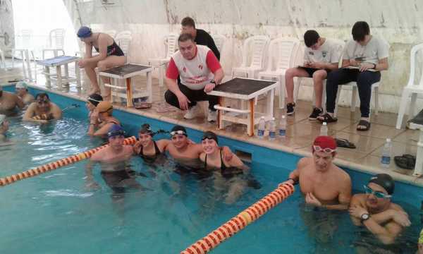Equipo natación por equipo CAJU en Sunchales hoy 2do Puesto entre 50 equipos