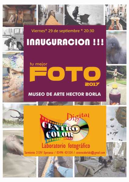 Este viernes 29/09 a las 20.30 Inauguración en el Museo Hector Borla fotos de la gente .
