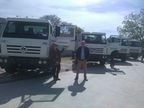  Nuevos camiones para el Municipio Esperancino, adquiridos a través del programa Equipar.