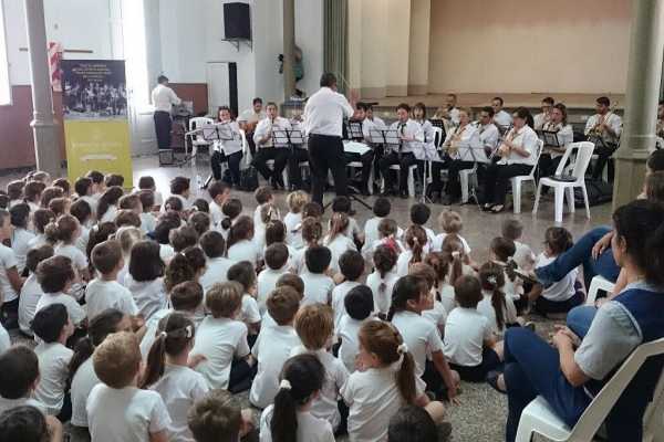Concierto didáctico de la Banda Municipal de Música en el Colegio San José