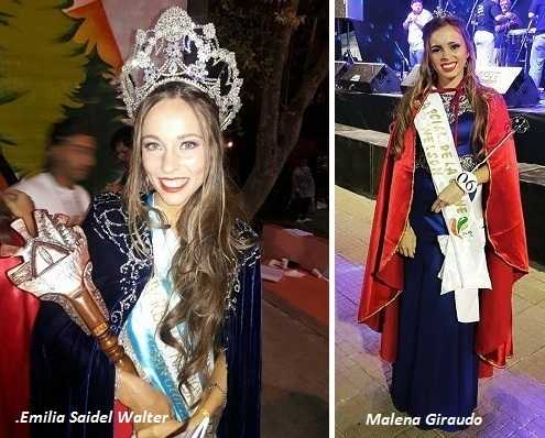 Dos Reinas de Humboldt una Nacional en San Guillermo Emilia Saidel Walker , y otra Provincial en Nelsón Malena Giraudo