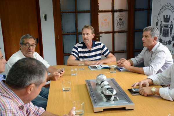  LECHERIA Omar Martínez en Sunchales. Se reunió con el intendente Toselli y con el nuevo secretario de lechería de Santa Fe, Roberto Tion.