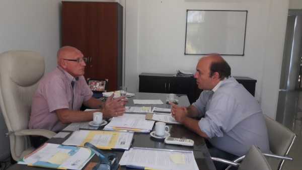 Rodrigo Müller se reunió con el Subadministrador de Vialidad Provincial Rafael De Pace.