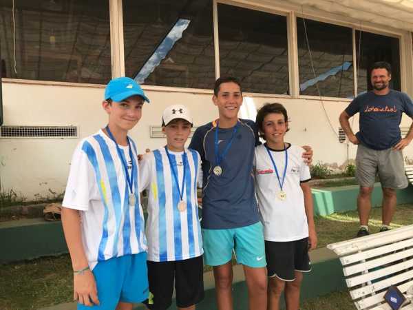  Giuliano Furlotti en  final de singles y dobles nacional grado 3 sub 14 y se jugó en el jockey club de Rosario