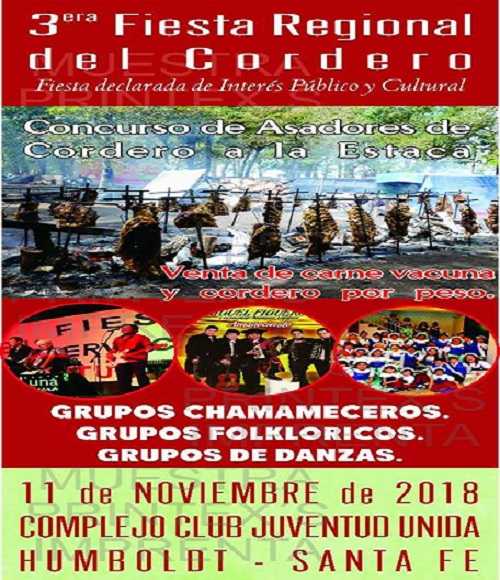 11 Nov se anuncia 3er Fiesta Regional del Cordero, concurso de asadores en Juv Unida de Humboldt