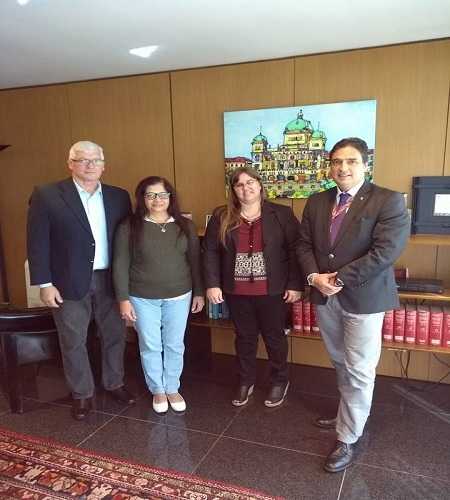  El Presidente Comunal de Humboldt, Duilio Rohrmann, fue recibido por el Embajador Suizo en Argentina