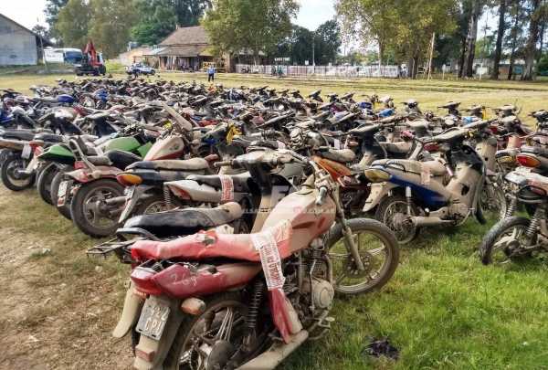 El Municipio de Sto Tomé  compactó 337 motos retenidas en múltiples operativos