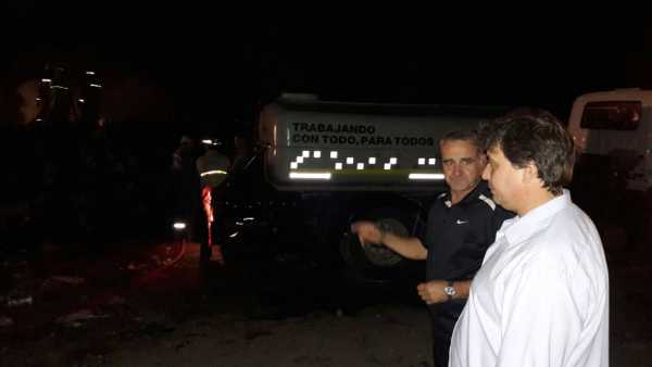 Víctor Elena presente en un nuevo incendio en  la cava.