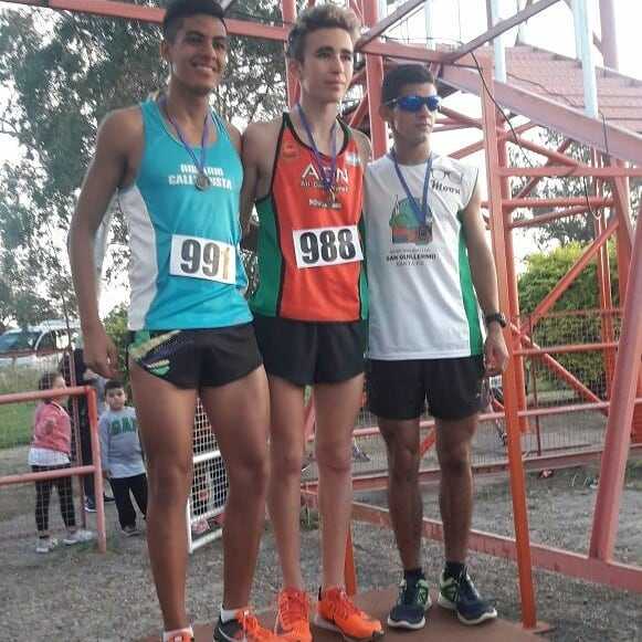 12/5  Atletismo Santi Zabala de Humboldt hoy salió  Campeón provincial U18. con sus 16 años 