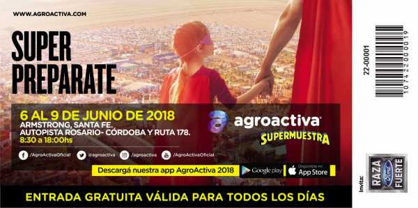 Armstrong Agro Activa del 6-9 de junio aqui horarios , detalles de presentaciones y entrada gratis