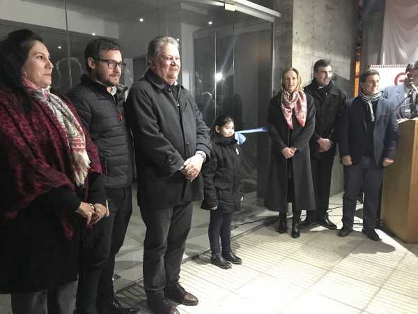Carlos Fascendini  participó este viernes en Franck de la inauguración del nuevo edificio de la Biblioteca Popular Mariano Moreno.