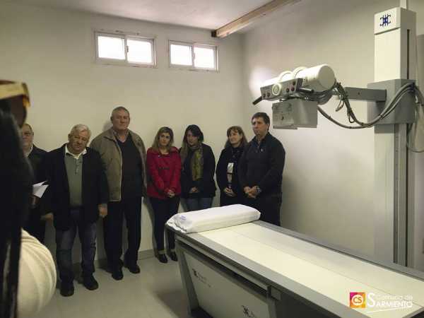  La Ministra de Salud Dra. Andrea Uboldi, Senador Depto. Las Colonias Rubén Pirola Dr Dellaporta visitaron Sarmiento