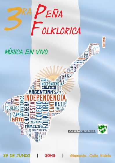 29 de Junio 3° gran peña Folclorica del Col San José Esperanza