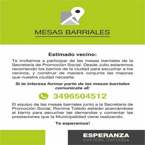 Romina Toledo anuncio que llegaran a todos los barrios para escuchar las demandas de los vecinos