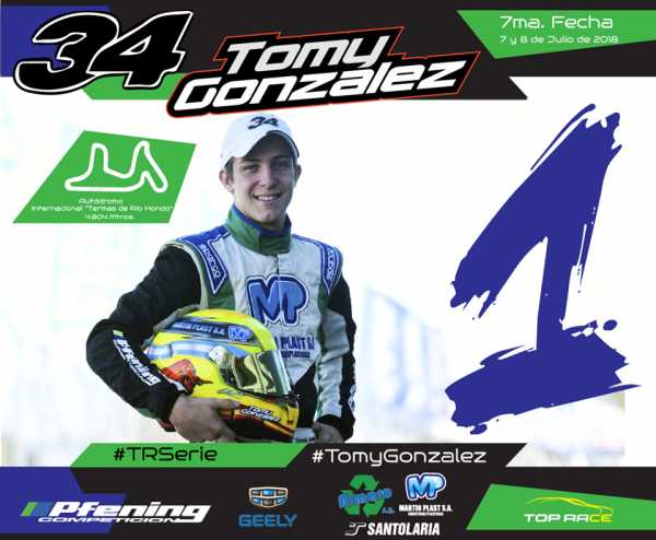 TOMY GONZALEZ desplegó su talento en Termas de Rio Hondo y logró su primera victoria con Geely 