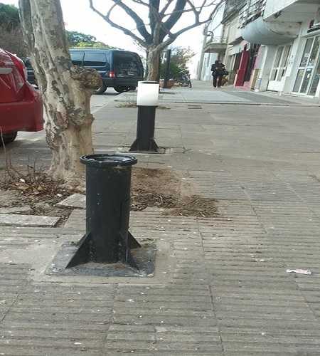 Segunda vez que rompen iluminación en Belgrano y Lehmann a una cuadra de Plaza San Martín