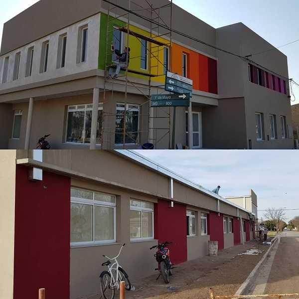 San Carlos Centro etapa final del edificio del Instituto Superior de Profesorado N° 60