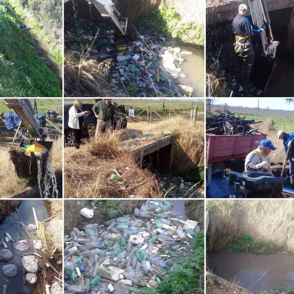 Martin Franconi  una vez más, encontramos el Canal Sur lleno de botellas y pañales