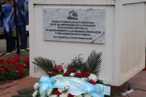 San Carlos Sur 160° celebró aniversario de su fundación esta mañana