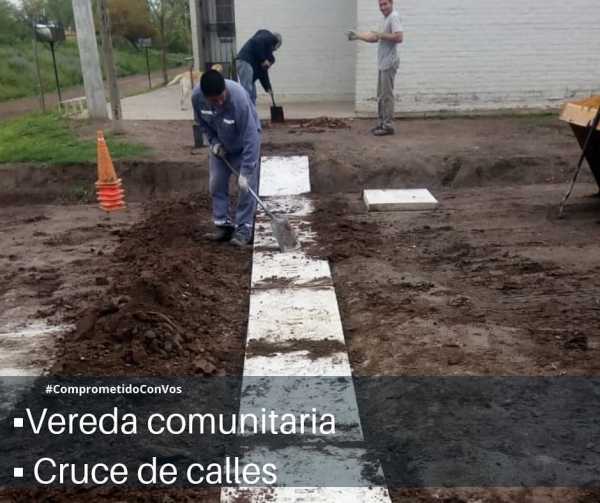 Martín Franconi muestra trabajos de accesibilidad calle en Nuevo Torino y Moreno; y Felicia y Belgrano