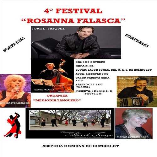 4ta Fiesta del tango Rosana Falasca en Humboldt