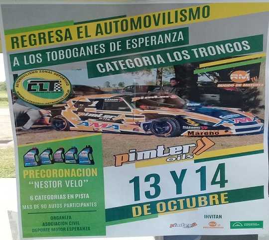 Domingo y lunes automovilismo en el renovado circuito de Los Toboganes en Esperanza