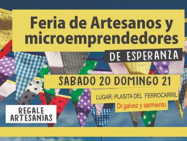 Feria de artesanos en estación del Ferrocarril